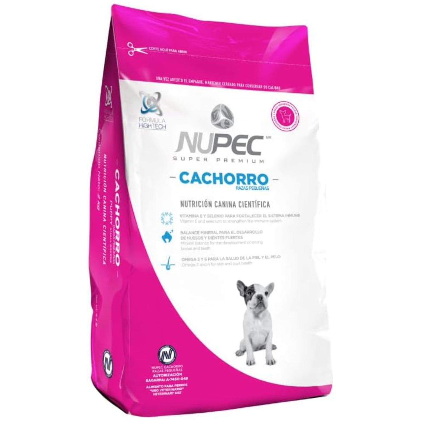 Nupec cachorro razas pequeñas 2 kg.